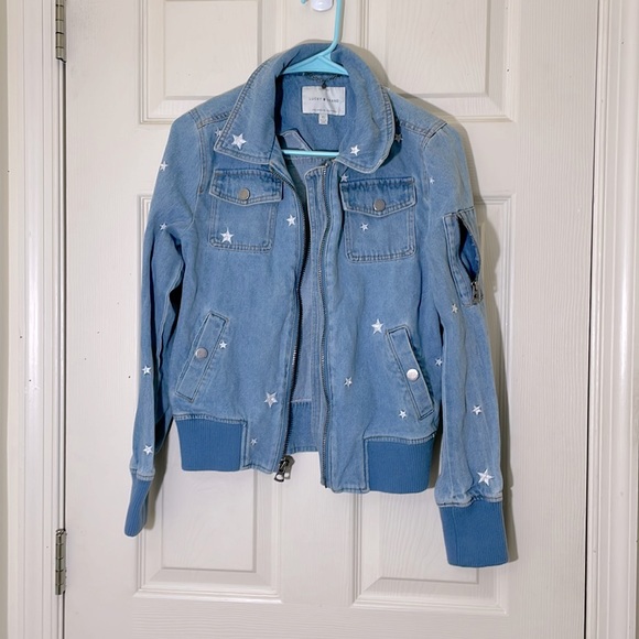 Lucky Brand Jackets & Blazers - Lucky Brand Chic Look Boho Denim Blue Jacket Size XS
